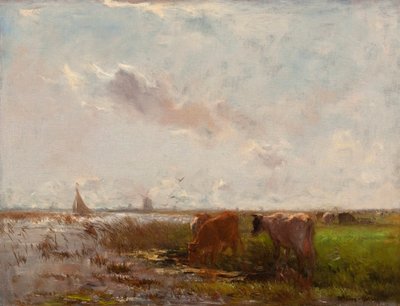 Cows in a Polder Landscape by Willem Maris